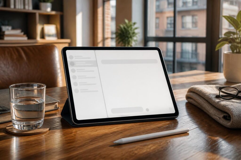 Séduction : premier message qui donne envie sur iPad Air